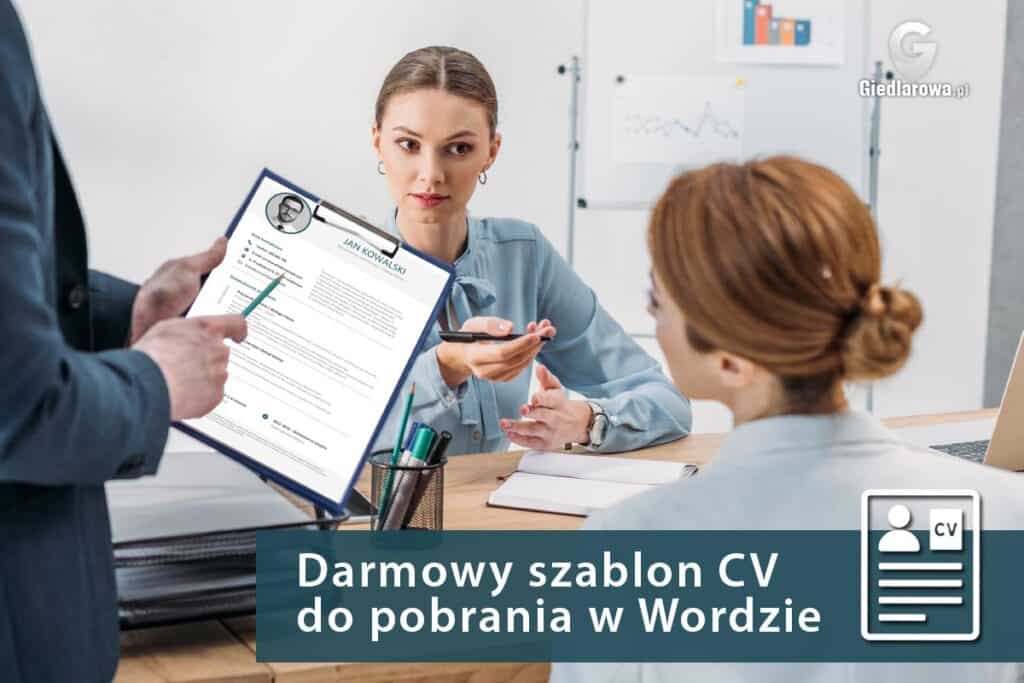 Darmowy szablon CV do pobrania w Wordzie