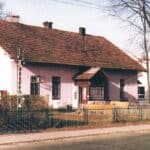 Budynek szkoły w okresie międzywojennym.