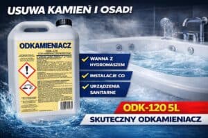 Odkamieniacz do kamienia i osadów, skuteczny środek do usuwania kamienia z instalacji wodnych.