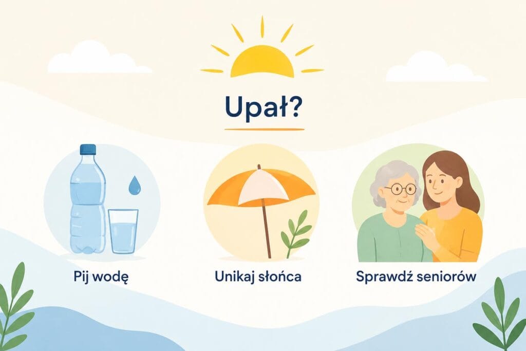Jak przetrwać upał? pij wodę, unikaj słońca, sprawdź, co u seniorów.