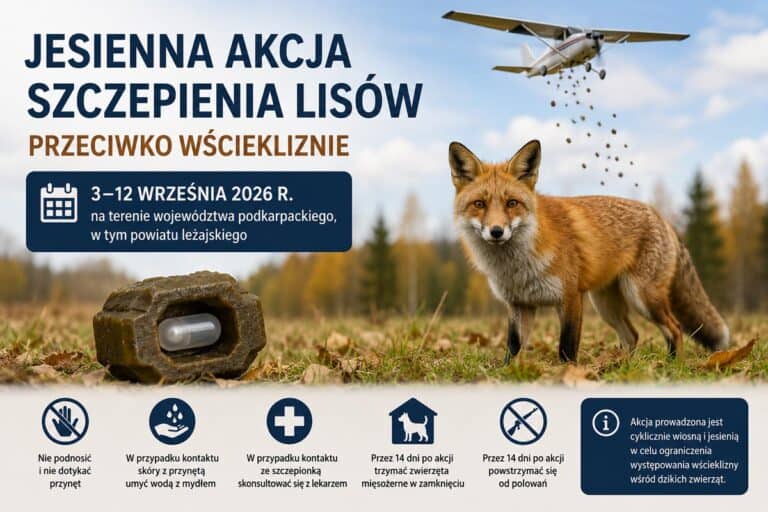 Jesienna akcja szczepienia lisów